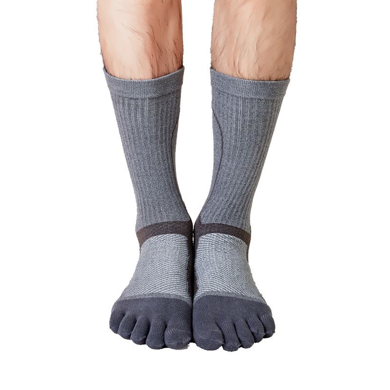 Benutzerdefinierte Trennung rutschfeste modische Kompressions-Fünf-Finger-Laufzehensocken für Herren